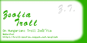 zsofia troll business card